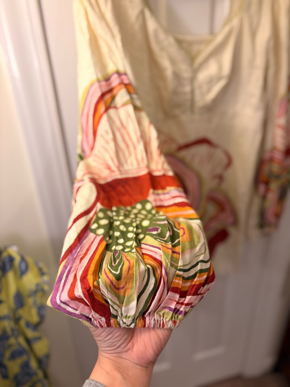 NWT Farm Rio x Anthropologie Sweetheart Linen Mini Dress - Picture 5 of 8